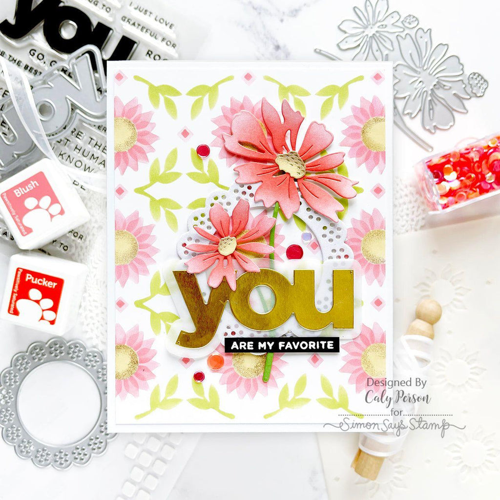 Simon Says Stamp You Wafer Dies czd239c Cheering for You Love Card | color-code:ALT06