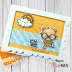 Pink and Main Sunshine Days Clear Stamps PM0618 Glasses