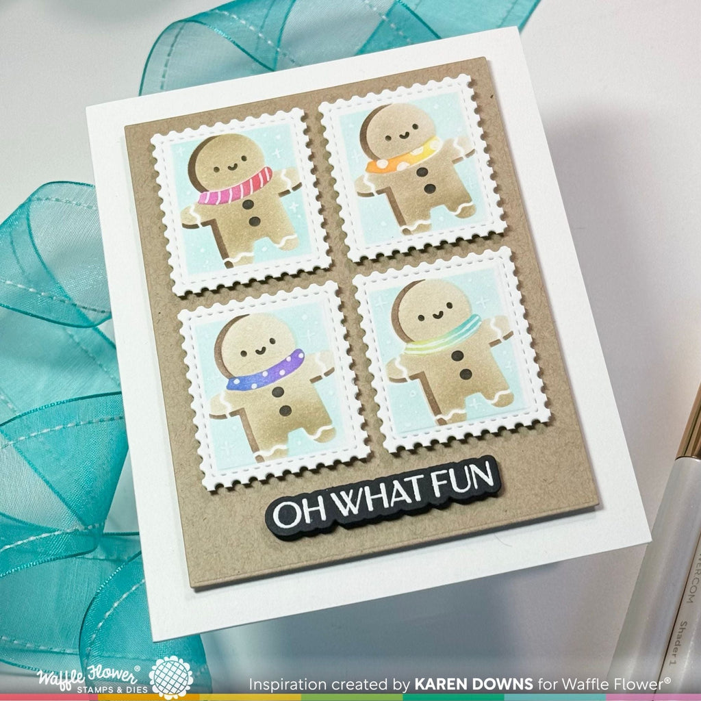 Waffle Flower Elegant Christmas 2 Matching Dies 421732 gingerbread