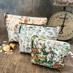 Handmade Zipper Pouches are Approachable AND Make a GREAT GIFT Richele Christensen Tim Holtz Fabric Eclectic Elements orange pink red palette  mushrooms diy roses flowes| color-code:alt6