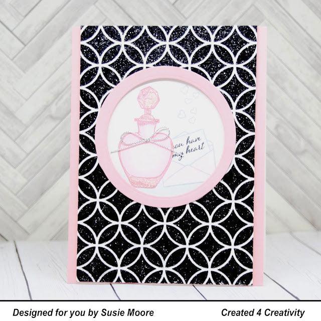 Gina K Designs ART DECO Stencil 0978 my heart