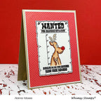 Whimsy Stamps CHRISTMAS CONVICTS Clear Stamps CWSD292 rudolph