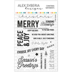 Alex Syberia Designs Christmas Sentiments Stamp Set asdsta96