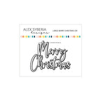 Alex Syberia Designs Large Merry Christmas Die asdd101