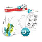 Altenew Dynamic Duo Leaf Wreath Clear Stamp and Stencil Set