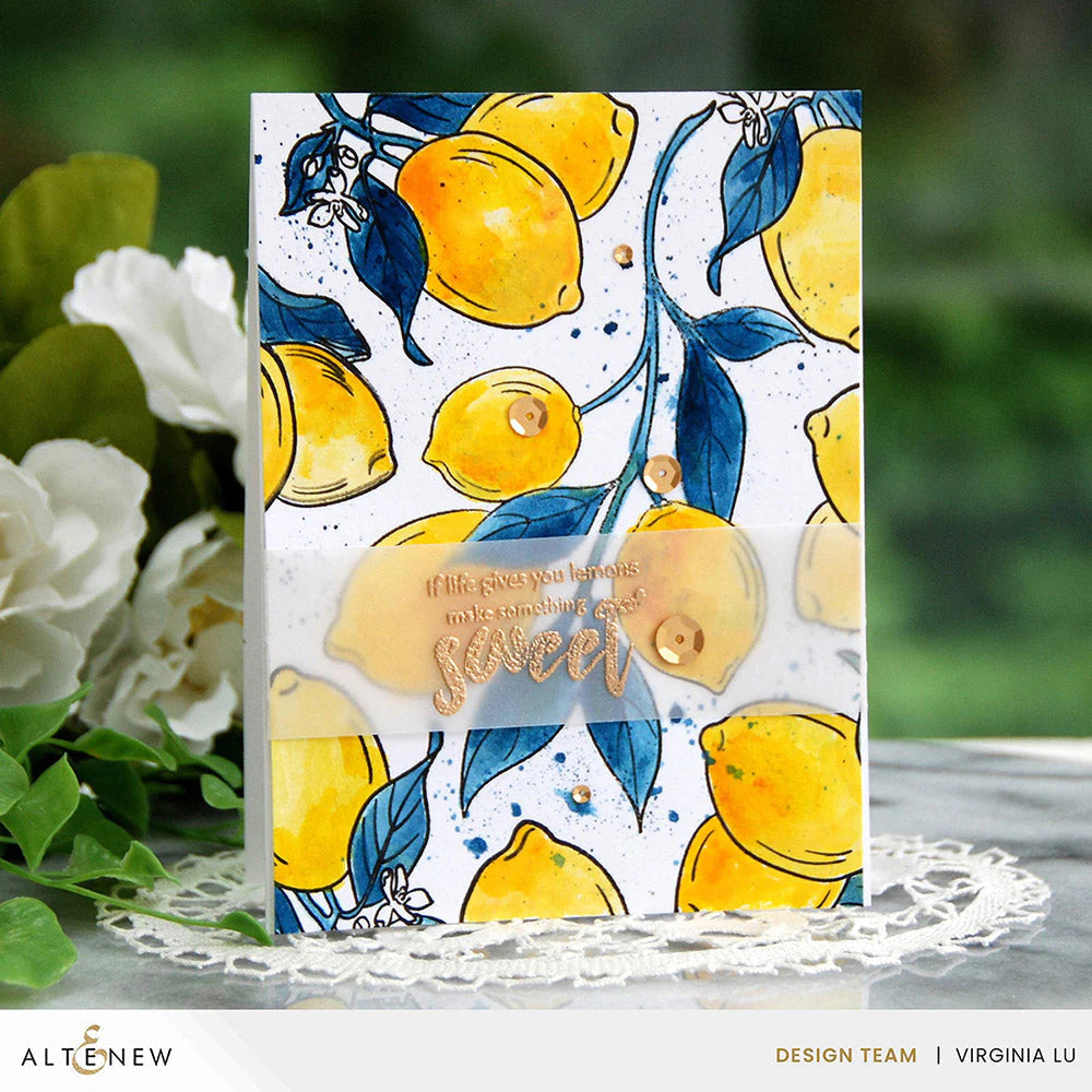 Altenew Zesty Life Stamps ALT8001 lemon squeeze