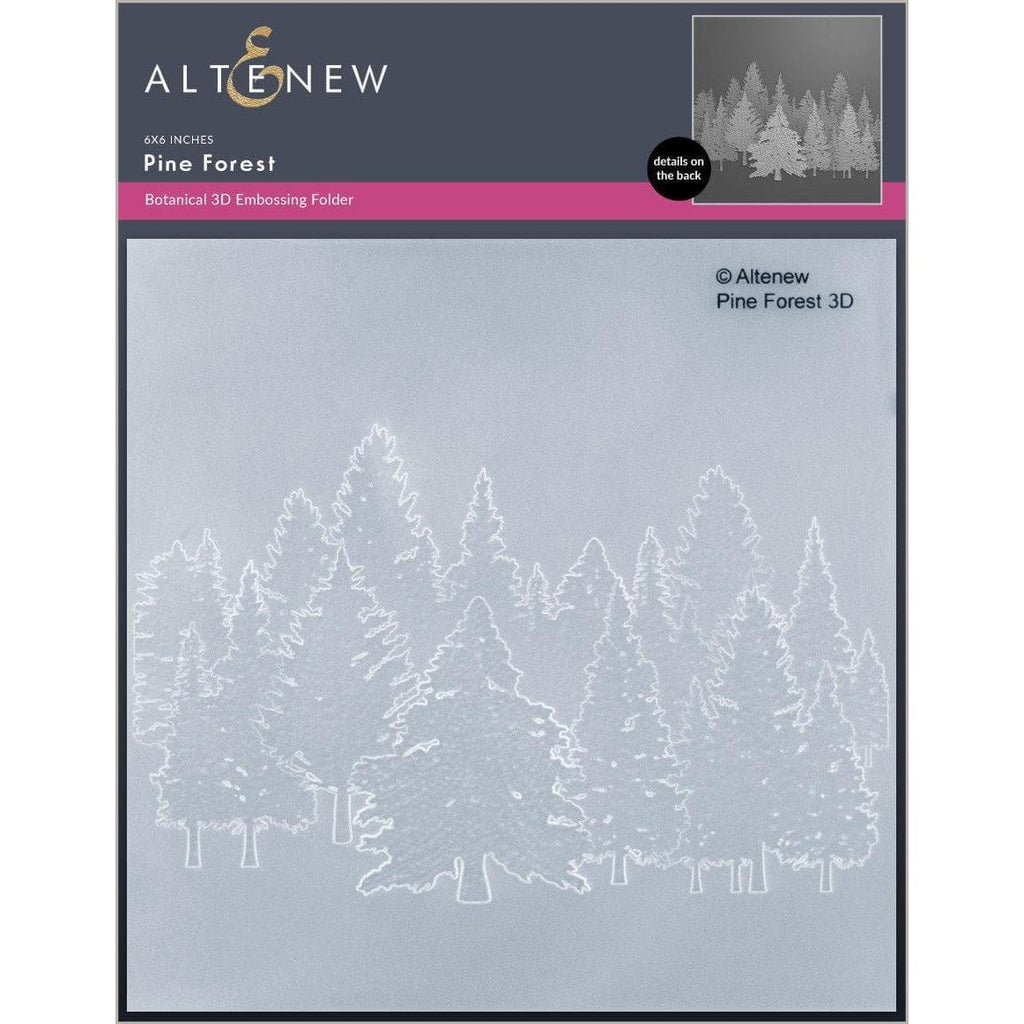 Altenew PINE FOREST 3D Embossing Folder ALT7339