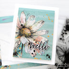 Simon Says Clear Stamps A Little Artsy 2416ssc Hello Card