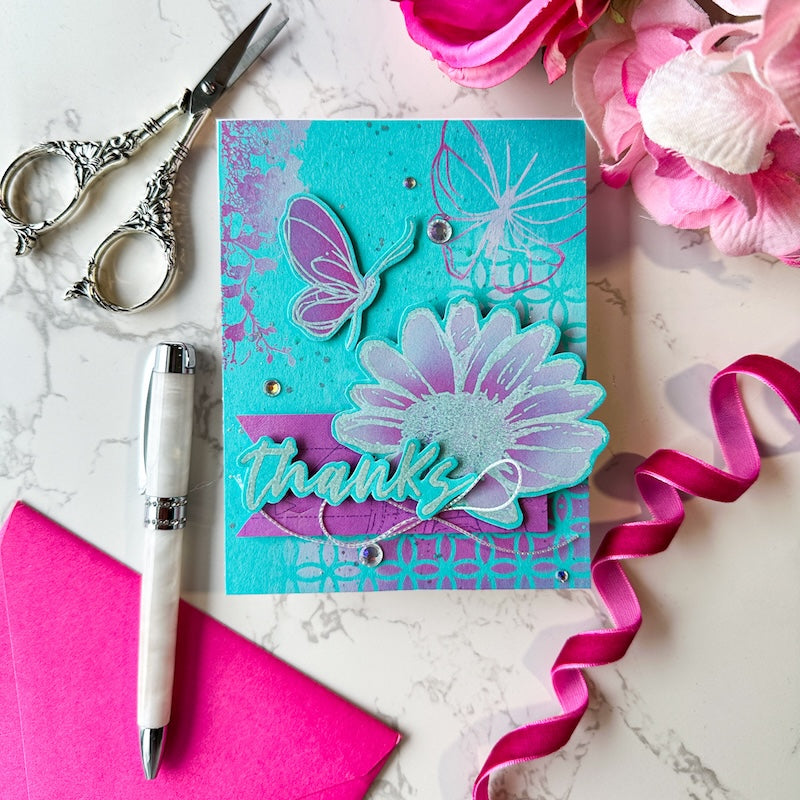 Simon Says Clear Stamps A Little Artsy 2416ssc Thanks Card | color-code:ALT06