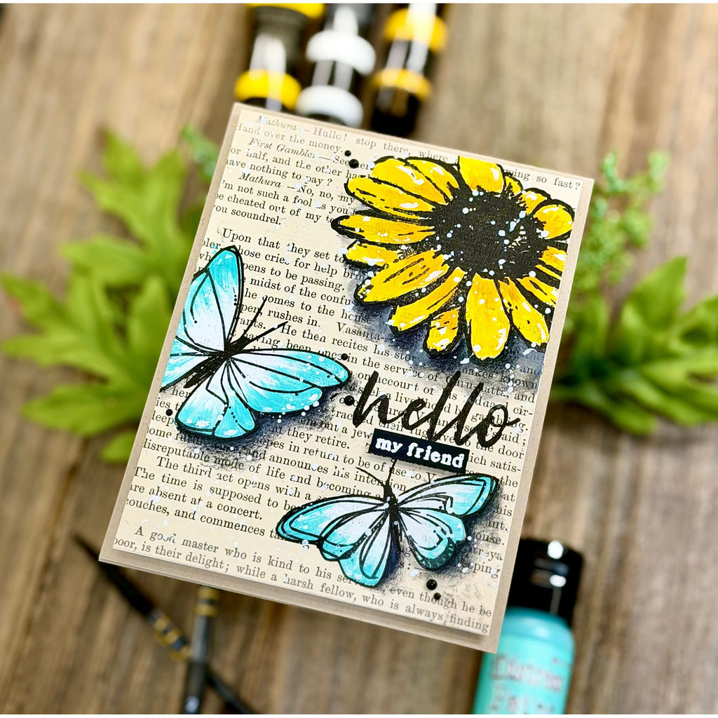 Simon Says Stamps Dies and Stencils A Little Artsy set1214la Hello Card | color-code:ALT03