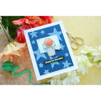 Rainbow Splash Stamps Dies and Stencil Basketball rs37set Encouragement Card | color-code:ALT02