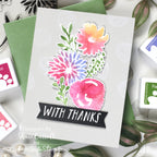 Simon Says Stamp EZ Strips XL Basics set1169xlb Thanks Card