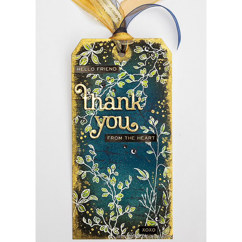 Simon Says Stamp Giggle Thank You Wafer Dies s1030 Moments in Time Thank You Tag | color-code:ALT09
