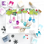 Simon Says Stamp Snowflakes Adhesive Transfers st0121 Winter Card | color-code:ALT04