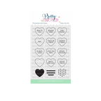 Pretty Pink Posh Halloween Candy Hearts Clear Stamps