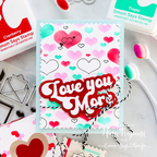 Simon Says Stamp Set of 4 Stencils Outline Hearts 1066stc To Love Love Card | color-code:ALT04