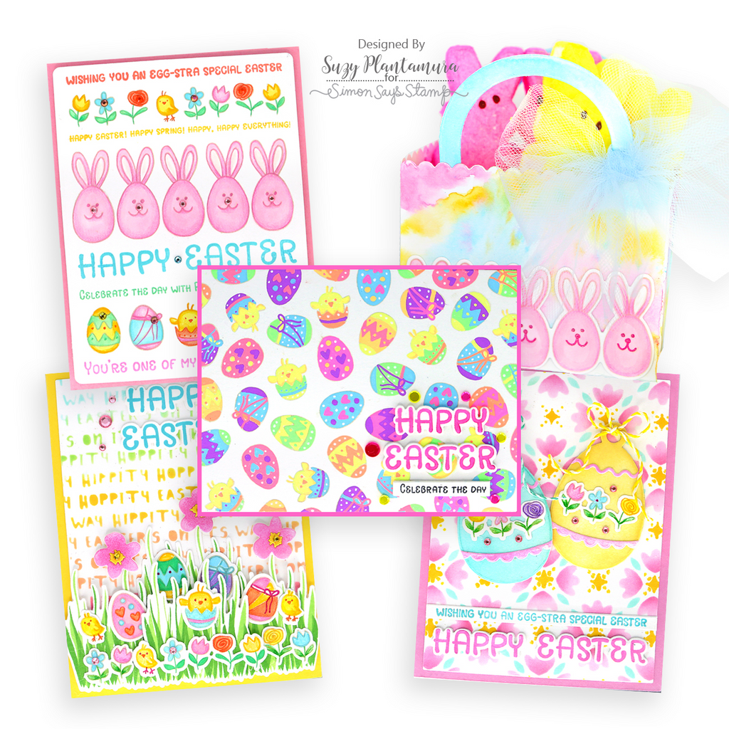 Simon Says Stamp Easter Peeps Wafer Dies 1044sdc Splendor Easter Cards | color-code:ALT02