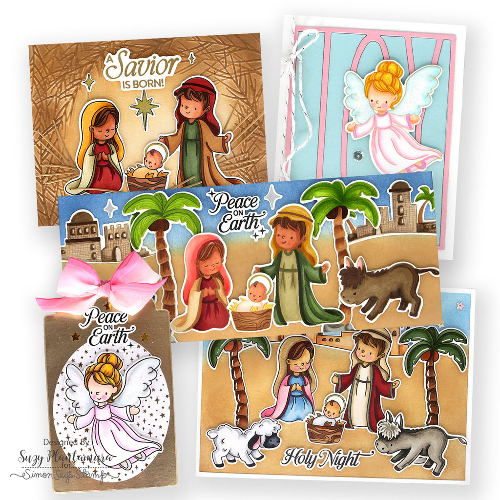 Simon Says Stamp Holy Night Wafer Dies 1501sdc And Everything Nice Christmas Cards | color-code:ALT04