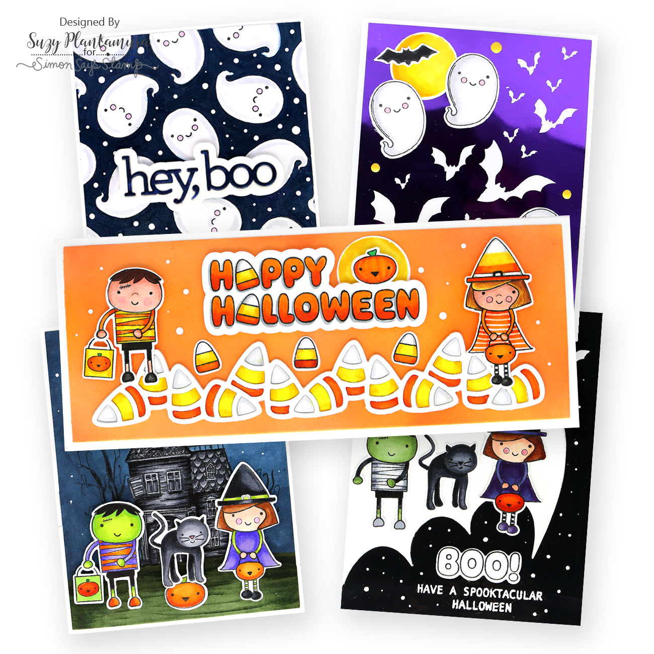 Tim Holtz Distress 8.5 x 11 Black Heavystock Ranger tda79293 Halloween Friends Cards | color-code:ALT11