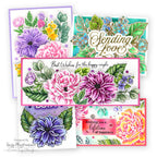 Honey Bee Simply Spring Gem Stickers hbgs-042 Blissful Bouquet Cards | color-code:ALT01