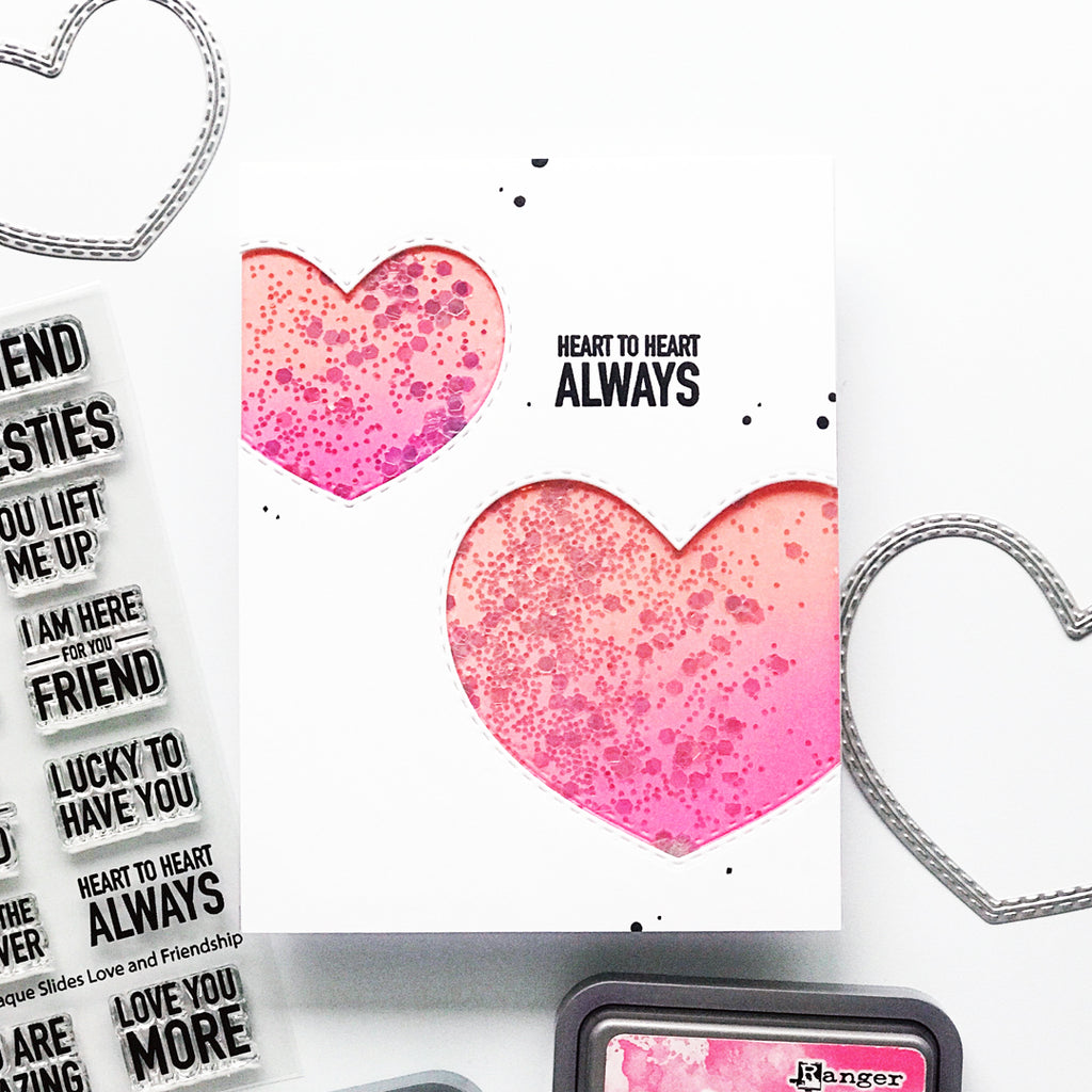 Simon Says Stamp Stitched Rounded Hearts Wafer Dies 1567sd Heart to Heart
