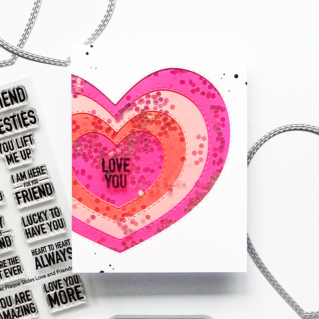 Simon Says Stamp Stitched Rounded Hearts Wafer Dies 1567sd Heart to Heart