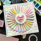 Tim Holtz Distress Mini Ink Pad Shaded Lilac Ranger TDP40170 Candy Heart Colored Rosette | color-code:ALT01