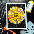 Simon Says Stamp Set of 4 Stencils Retro Wreath 1101mtc And Everything Nice Encouragement Card | color-code:ALT01