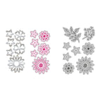 Chloe's Creative Cards Daisy Elements Die and Stamp Set c-diest-daiele line art