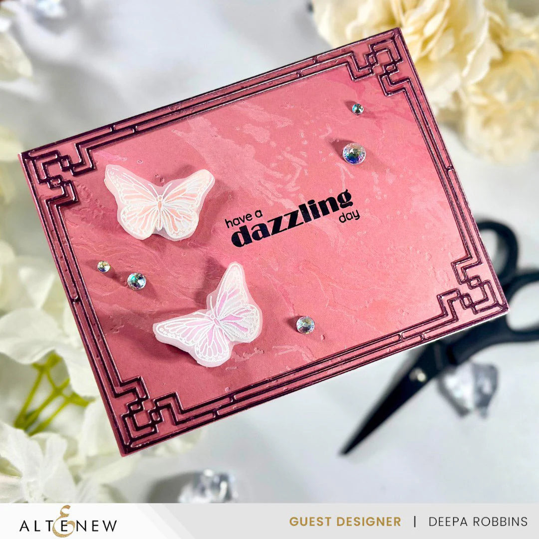 Altenew Deco Greetings Clear Stamps alt10113 dazzling
