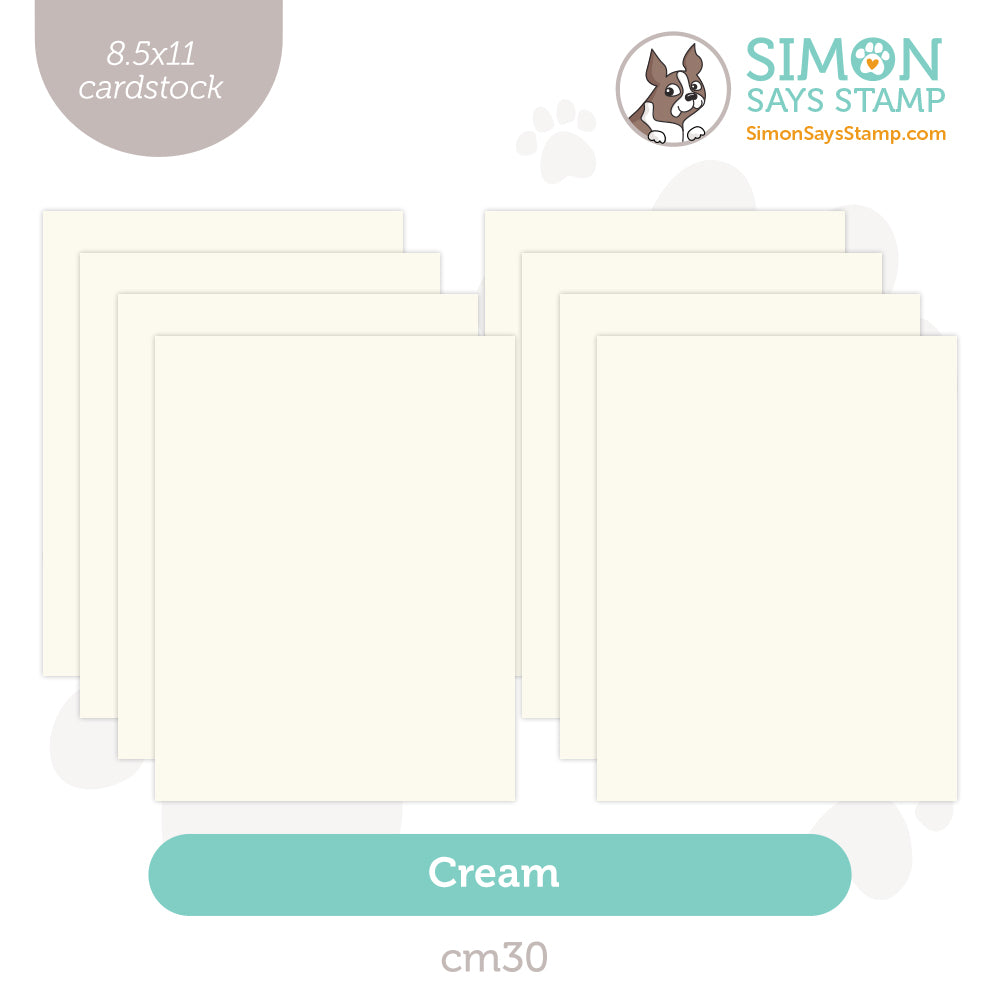 Simon Says Stamp Cardstock 100lb Cream Off White CM30