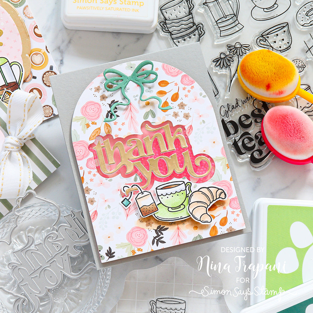 Simon Says Stamps and Dies Best-Teas set1020bt Thank You Card | color-code:ALT14