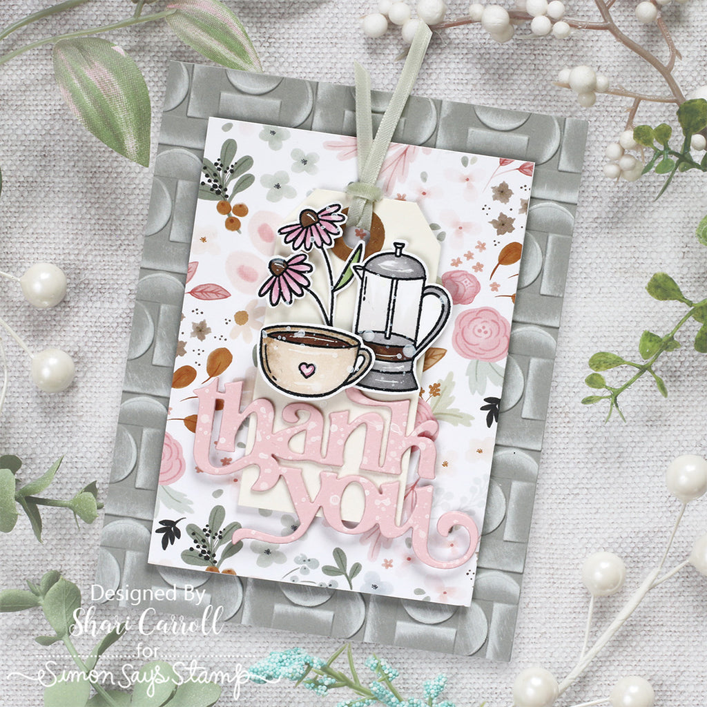 Simon Says Stamps and Dies Best-Teas set1020bt Thank You Card | color-code:ALT08