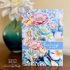 Simon Says Stamp Graceful Flowers Wafer Dies 1101sdc Thinking of You Card