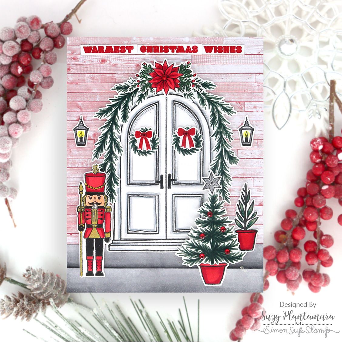 Simon Says Stamp Wrapped with Love Wafer Dies 1523sdc Christmas Card | color-code:ALT01