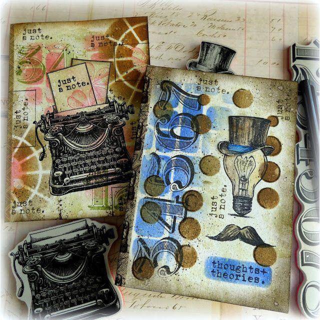 Tim Holtz Layering Stencil Spots ths180 just a note | color-code:ALT01