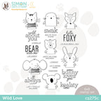 CZ Design Clear Stamps WILD LOVE cz275c Hugs
