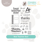 CZ Design Clear Stamps Best Teacher Ever cz295c Every Happiness