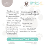 CZ Design Clear Stamps Bereavement Thank Yous cz3101c In My Heart