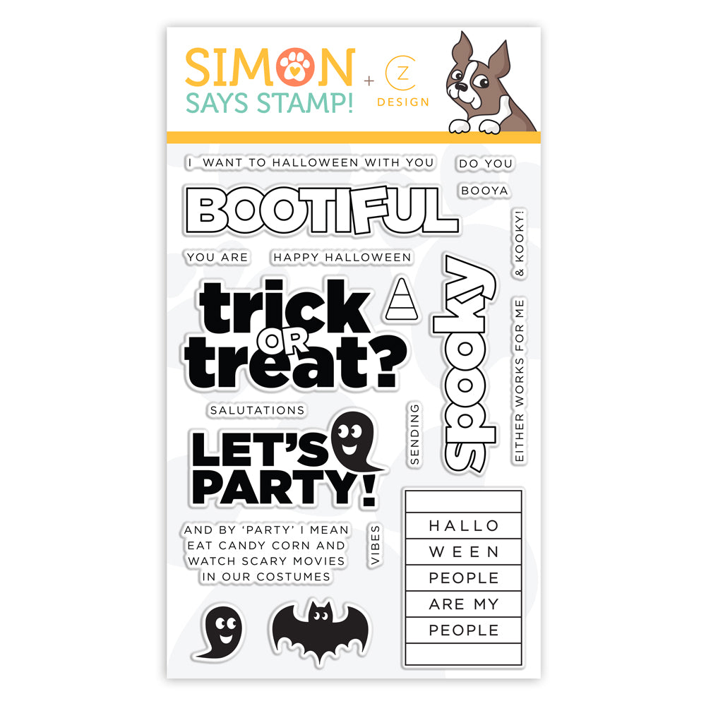 CZ Design Clear Stamps HALLOWEEN PEOPLE