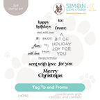 CZ Design Clear Stamp Tag To and Froms cz74c