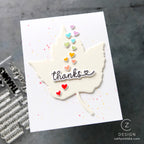 CZ Design Clear Stamps Small Thanks cz66c Thanks Card | color-code:ALT04