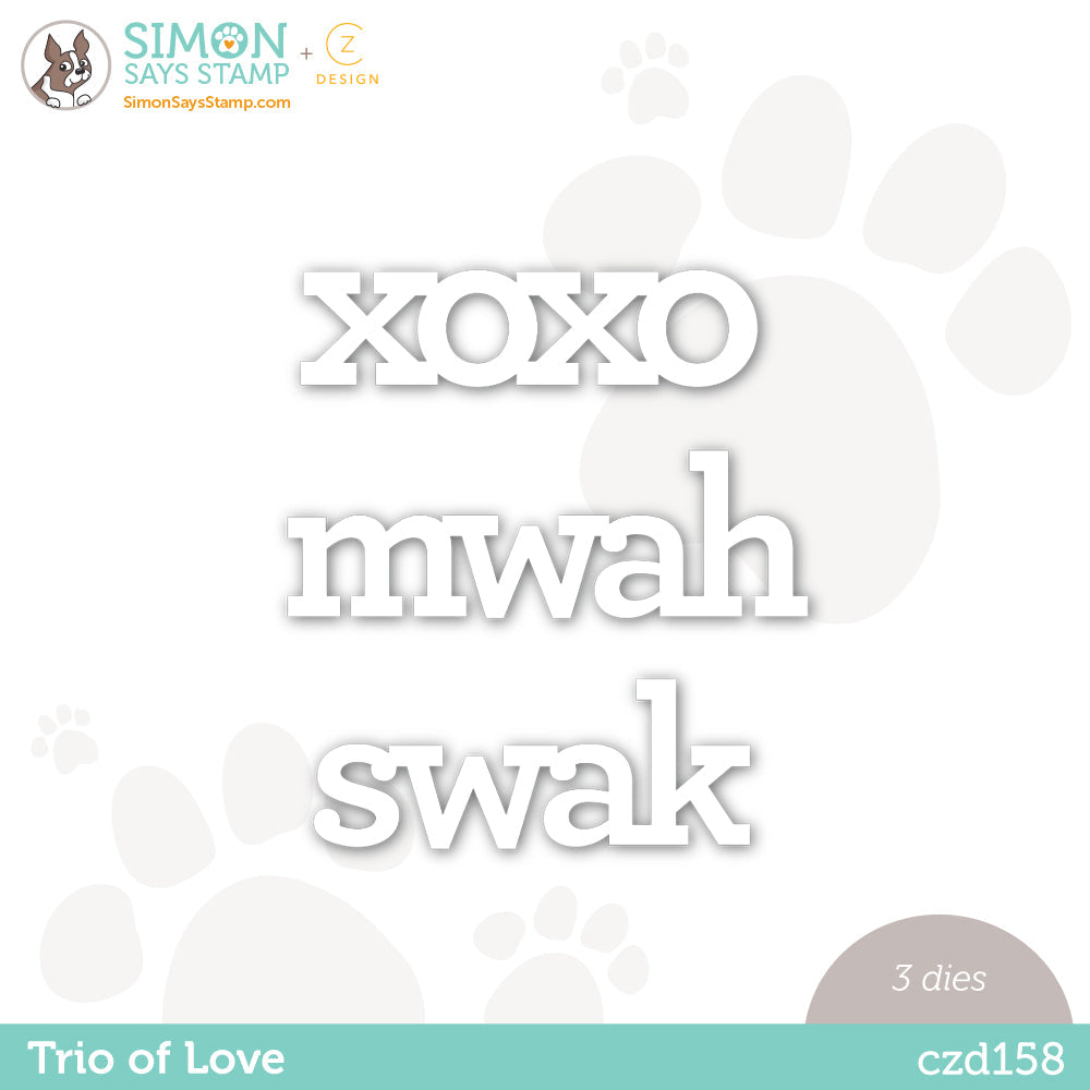 CZ Design Wafer Dies TRIO OF LOVE czd158 To The Moon