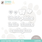 CZ Design Wafer Dies LOVE GARDEN GREETINGS czd159c To The Moon *
