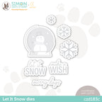 CZ Design Wafer Dies Let It Snow czd183c Cozy Hugs