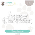 CZ Design Happy Christmas Wafer Dies czd216 Season Of Wonder