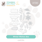 CZ Design Wafer Dies Winter Wishes czd218c All The Joy