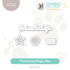 CZ Design Friendship Bingo Wafer Dies czd227c Sweetheart
