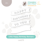CZ Design Little Happy Birthday Banners Wafer Dies czd279 STAMPtember