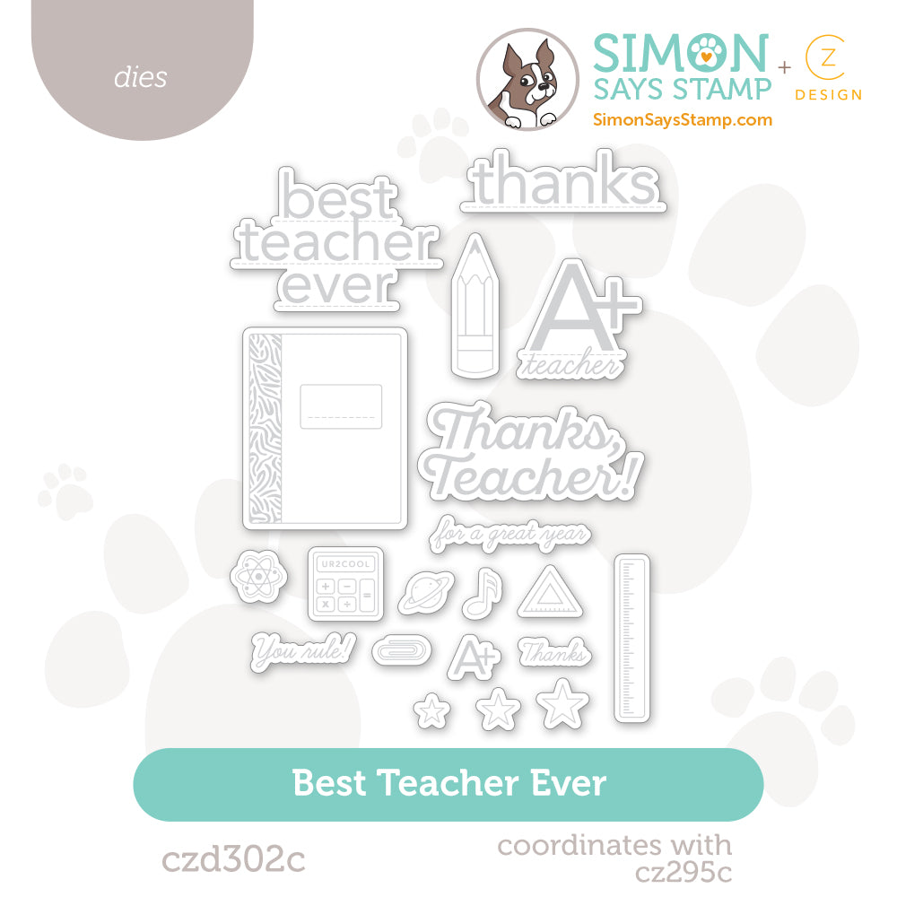 CZ Design Best Teacher Ever Wafer Dies czd302c Every Happiness